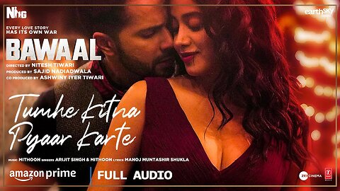 Tumhe Kitna Pyaar Karte (Audio) Bawaal | Varun, Janhvi | Mithoon, Arijit, Manoj | Master Media