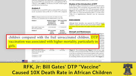 RFK, Jr: Bill Gates' DTP "Vaccine" Caused 10X Death Rate in African Children