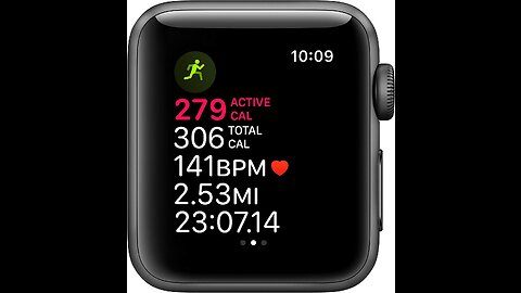 Apple Watch Series 3 [GPS 38mm] Smart Watch w Space Gray Aluminum Case & Black Sport Band. Fit...