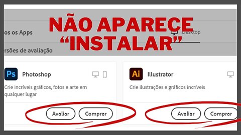 ERRO CREATIVE CLOUD AO TENTAR INSTALAR VERSÕES BETA ( AVALIAR/COMPRAR)