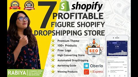 I will create shopify dropshipping store, shopify website, shopify store redesign