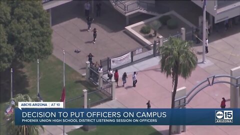 Phoenix Union High School District considers putting officers back on campus