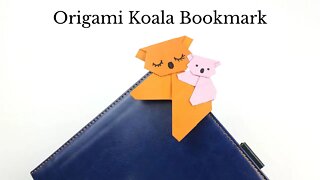 Origami Bookmark Koala Tutorial - DIY Easy Paper Crafts