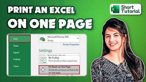 How to print Excel on one page