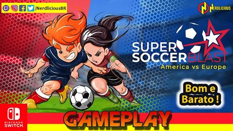 🎮 GAMEPLAY! SUPER SOCCER BLAST: AMERICA Vs EUROPE é divertido e baratinho. Confira!