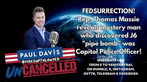 Jan 6th | Rep. Thomas Massie reveals mystery man who discovered J6 "pipe bomb" was Capitol Police Officer!