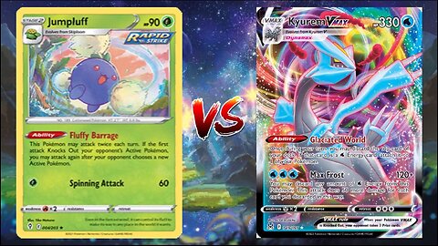 Pokemon TCG Online Rapid Strike Jumpluff VS Kyurem VMAX Palkia VSTAR!!