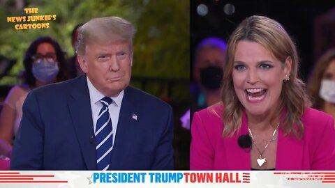 Savannah Guthrie being rude and disrespectful to President.