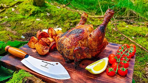 🔥Whole Chicken Prepared in the Forest🔥