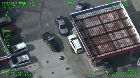 Atlanta police release helicopter footage by tracking a Jeep that fled from a traffic stop