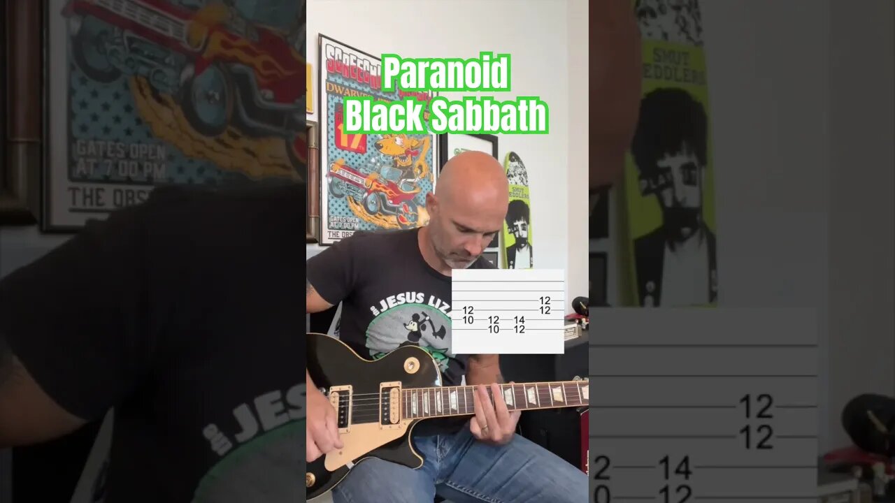 Paranoid Black Sabbath Guitar Lesson + Tutorial #guitar #lesson #blacksabbath