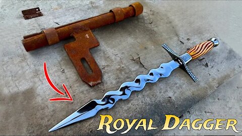 Made Royal Dagger 🗡️out of Scrape Gate Lock 🔒ll #dagger #royalknights #creatorcraft