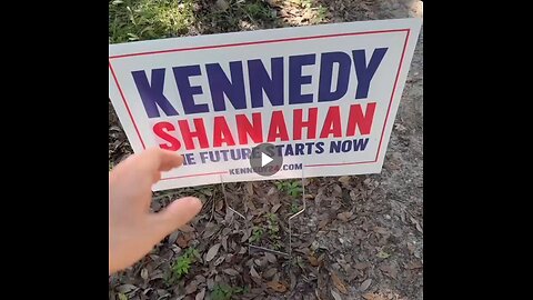 RFK Jr. supporter swaps out Kennedy signs for Trump signs. BOOM!