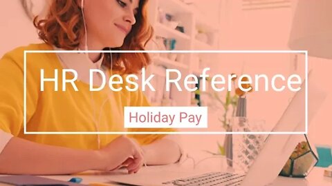 Holiday Pay - Human Resource Reference