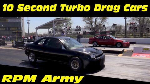 10 Second Neon Vs 10 Second EK Civic Drag Racing