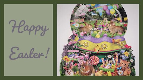 Easter Globe 1000 Piece Jigsaw Puzzle Time Lapse