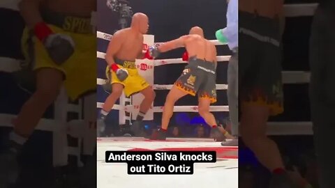 Anderson Silva knocks out Tito Ortiz! #shorts