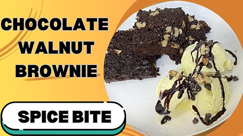 Chocolate Walnut Brownie Recipe By Spice Bite By Sara