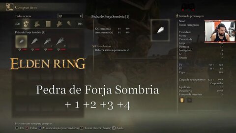 ELDEN RING - Como encontrar as pedras de Forja sombrias! Pedra de forja sombria localização