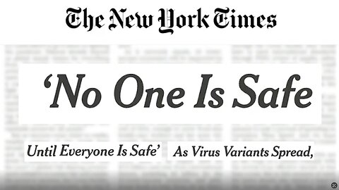 Nobody is Safe! 🥴 The Propaganda & Fear Reported by Main Stream Media