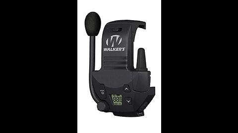 Walker's Razor Walkie Talkie Handsfree Communication up to 3 Miles , Black