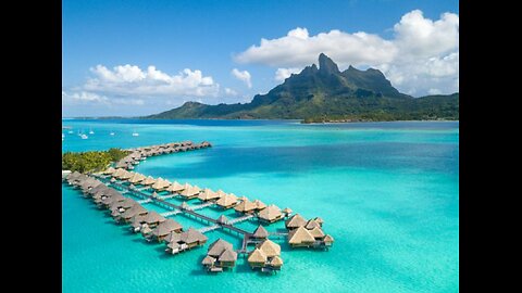 Flying at Bora Bora