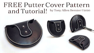 Free Leather Pattern, Putter Cover.