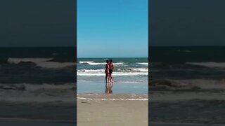 Dancing on the beach #shorts #dancingonthebeach #beach