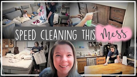 Whole House Clean With Me//Cleaning My Messy House//Cleaning Motivation//Speed Cleaning