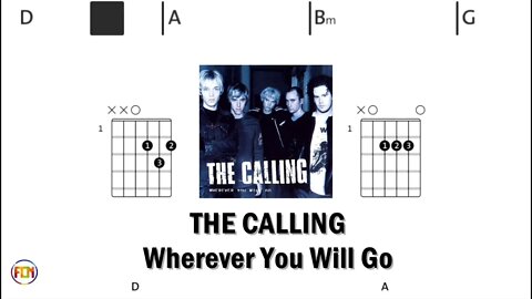 THE CALLING Wherever You Will Go - (Chords & Lyrics like a Karaoke) HD