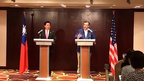 Sen. Cruz's Press Conference in Taiwan With Minister of Foreign Affairs Jaushieh Joseph Wu