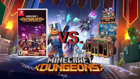 Let's Compare: Minecraft Dungeons (Nintendo Switch Vs. Arcade)