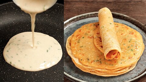 2 Minute Liquid Dough, BEST Garlic Flatbread! No-yeast, No-kneading. Garlic Naan Recipe