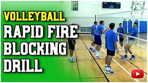 Mastering Mens Volleyball Advanced Skills and Drills - Rapid Fire Blocking Coach Al Scates