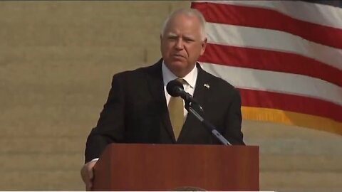 In 2021 9/11 Speech, Tim Walz References 'Being On The Tarmac At Bagram' During A Ramp Ceremony