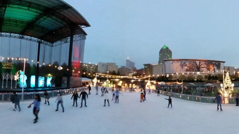 First Time Ice Skating - Red Hat Amphitheater