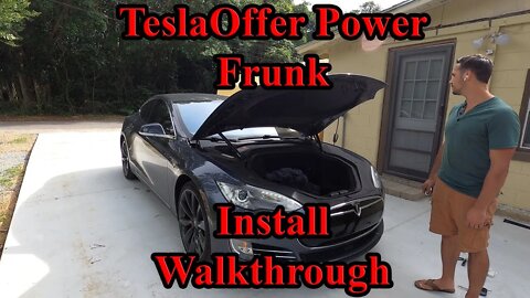 TeslaOffer Power Frunk Install for Tesla Model S P85 (Pre-Facelift)