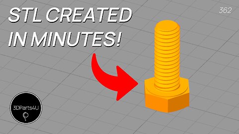 🔩 Create 3D Printable Threads In Minutes - 3D Printing Fasteners - 3D Printing Threads