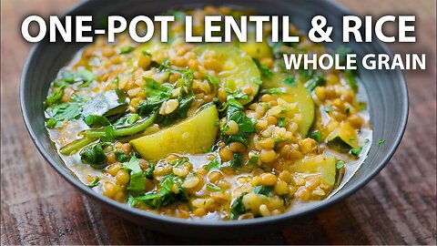 One Pot LENTIL AND RICE Recipe | Easy vegetarian and Vegan Meals