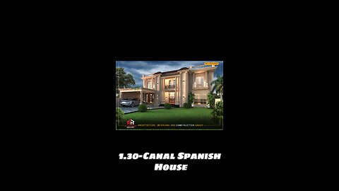 1.30 Kanal House Front Elevation Design: Spanish Inspiration for Your Dream