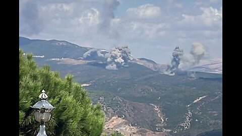 Footage from the wave of Israeli airstrikes in southern Lebanon.