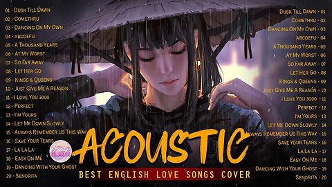 Top Cover English Acoustic Love Songs Playlist 2023 ❤️ Soft Acoustic Cover Of Popular Love Songs 2