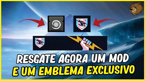 DESTINY 2 │ RESGATE AGORA EMBLEMA EXCLUSIVO E UM MOD COM A ADA 1