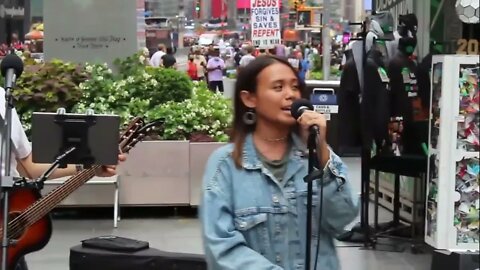 Street Peaching with Testimony - Proof that Jesus Saves - Times Square NYC