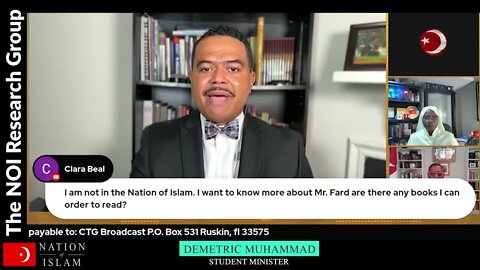 Demetric Muhammad -What Books to read on Master Fard Muhammad