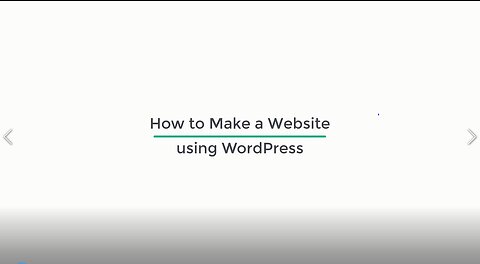 How to make a website using WordPress