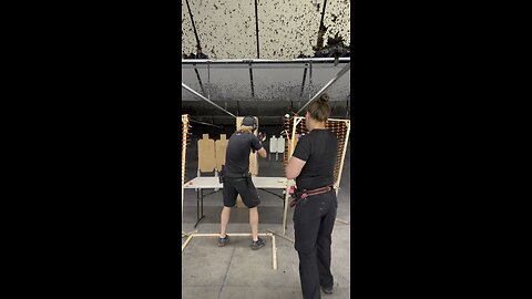 TNT indoor 2 gun match with stock Glock and stock AK