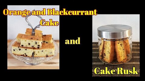 Cake Rusks - Orange, Black Current