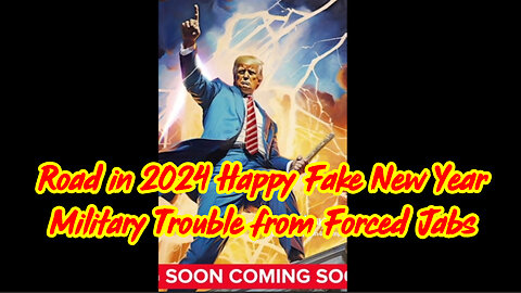 Road in 2024 Happy Fake New Year - Military Trouble from Forced Jabs