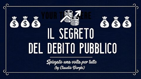 💰💰💰 IL $EGR€TO DEL DEBITO PUBBLICO 💰💰💰